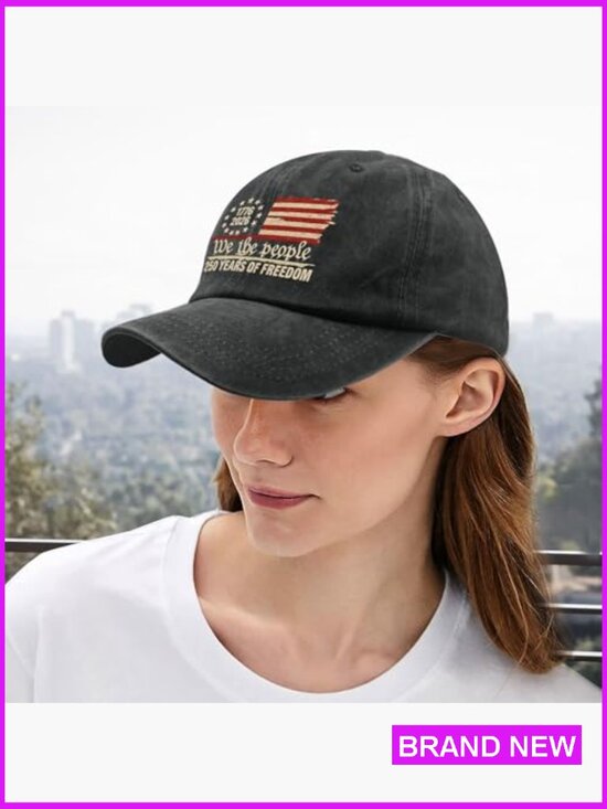 250th Anniversary Baseball Hat Patriotic Embroidered Adjustable Cap We The main image 4